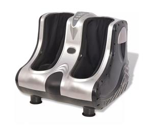 Shiatsu Foot and Calf Massager Silver Ankle Kneading Rolling Machine