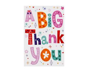 Simon Elvin Open A Big Thank You Individually Wrapped Cards (Pack Of 12) (Multicoloured) - SG15534