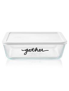 Simply Store 'Gather' Rectangular Container White Lid 11 Cup