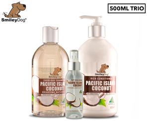 Smiley Dog Island Coconut Pacific Large Trio Pack 500mL