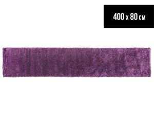 Soft & Plush Matte 400x80cm Shag Runner - Violet