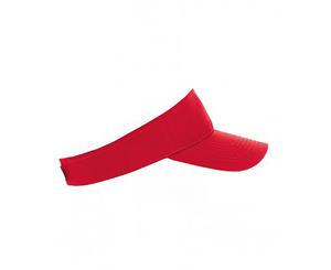 Sols Unisex Ace Sun Visor (Red/White) - PC2800