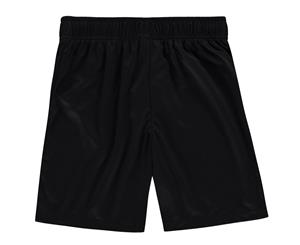 Sondico Boys Core Football Shorts Pants Bottoms Junior - Black/FluOrange