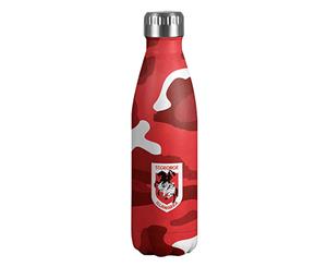 St George Dragons NRL Stainless Steel Wrap Drink Bottle with Camouflage Print