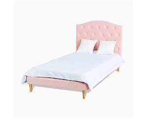 Star Kidz Luna Bed Single Pink Velvet