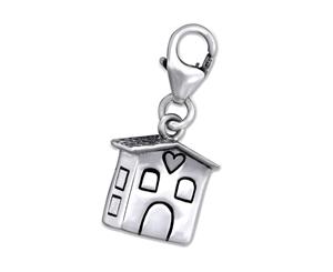 Sterling Silver Home Clip on Charm