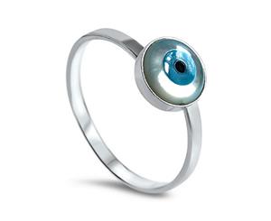 Sterling Silver Protective Eye Ring