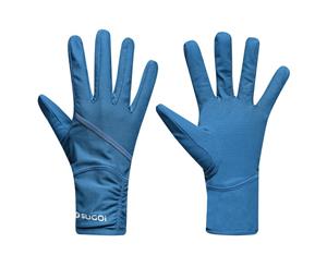 Sugoi Womens Versa Running Gloves Ladies - Blue Lightweight Stretch Windproof