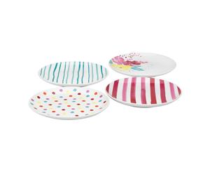 Symphony Summer Bloom Tapas Plates Set of 4