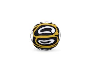 THOMAS SABO Bead &quotGlass Bead Yellow White Black"