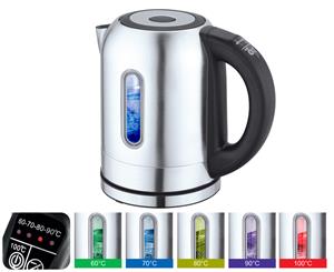 TODO 1.7L Stainless Steel Cordless Kettle Keep Warm Electric Led Water Jug