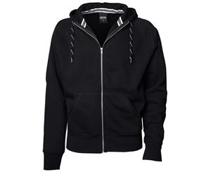 Tee Jays Mens Full Zip Hooded Sweatshirt (Black) - BC3319