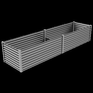 The Organic Garden Co 4.0 x 1.0 x 0.73m Raised Garden Bed - Zincalume