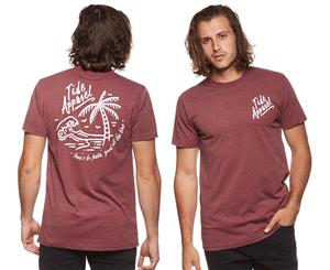 Tide Apparel Men's Crew Neck Tee / T-Shirt / Tshirt - Feelin' Good/Red