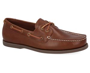 Tommy Hilfiger Men's Brazen 3 Boat Shoes - Medium Natural Brown