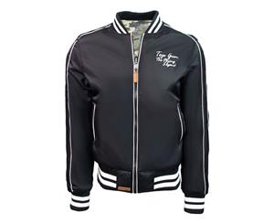 Top Gun The Flying Legend MA-1 Reversible Bomber Jacket Black - Black