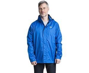 Trespass Mens Fraserii Hooded Waterproof Wicking Zip Jacket Coat - BLUE