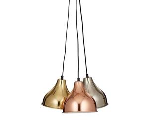 Triple Treat Metal Cluster Pendant Light