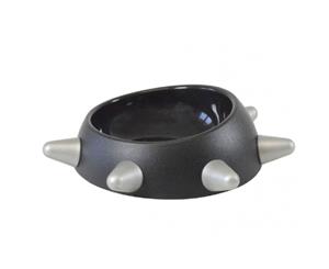 United Pets Boss Dog Bowl Black Grey