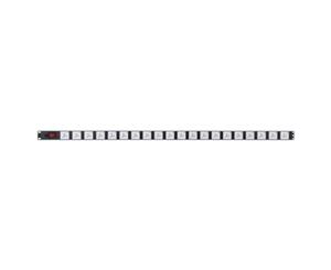 Vertical Power Rail Surge Protection 20x 10A GPO PDU 1320MM - 16A C20 Input GPO-Lock