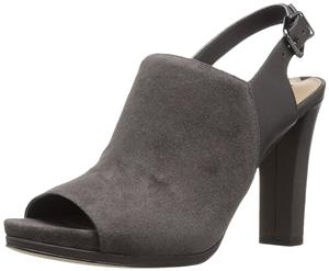 Via Spiga Womens Cara Faux Fur Peep Toe Casual Mule Sandals