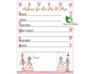 Wedding Decorations Advice for the Mr and Mrs Booklet Pack of 50