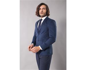 Wessi Slimfit Biella Pockets Chachet Mens Navy Blue Blazer