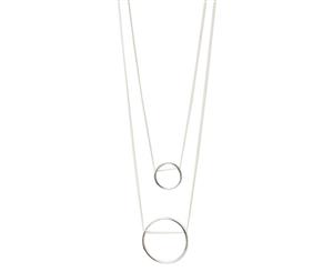 Women's Fashion Jewellery Silver Layered Chain Necklace by Lovisa