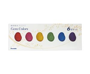 ZIG Kuretake Gansai Tambi Gem colours 6 colour set