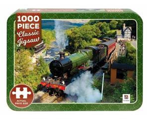 1000 Piece Classic Jigsaw Tin Steam Train On Railway In North Wales