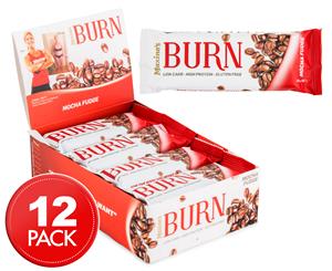 12 x Maxine's Burn Protein Bars Mocha Fudge 40g