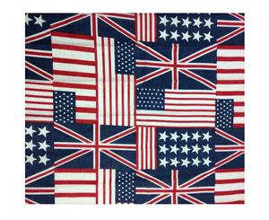 15x Bulk Bandana Paisley 100% Cotton Head Wrap Bandanna Head Wrap Summer Scarf - America (USA) Flag - America (USA) Flag
