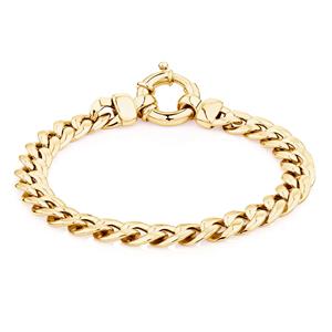 19cm (7.5") Curb Bracelet in 10ct Yellow Gold