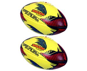 2x Summit Global AFL Hyper H20 Adelaide Crows Football/Rugby Training Sports