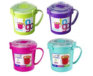 4 Sistema Soup Mugs Various Colours