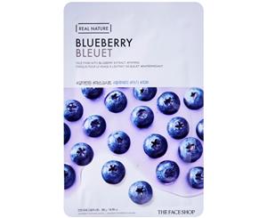 5 x The Face Shop Real Nature #Blueberry Sheet Mask