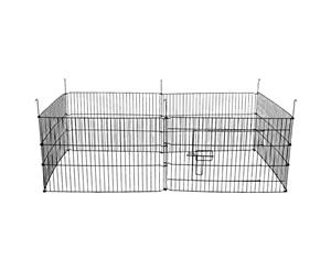 6 Panel Pet Barrier Dog Rabbit Exercise Playpen Fence Enclosure Cage Kennel