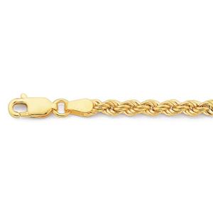 9ct Gold 19cm Rope Bracelet