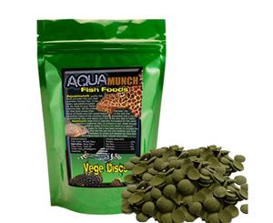 AQUAmunch Vege Disc Algae Wafer Aquarium Catfish Fish Food 1kg Spirulina 10mm