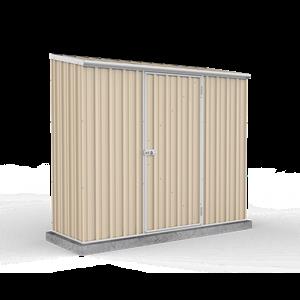 Absco Sheds 2.26 x 0.78 x 1.95m Space Saver Single Door Shed - Classic Cream