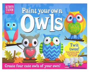 Activity Station Paint Your Own Owls Activity Set