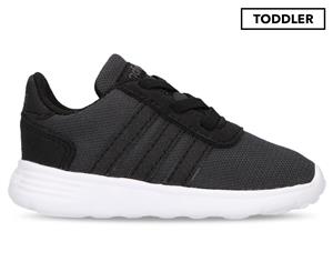 Adidas Toddler Lite Racer Shoe - Core Black/Core Black/Grey Six