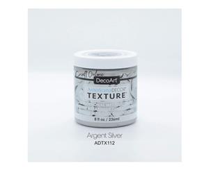 Americana Decor Texture Metallics 8oz - Silver