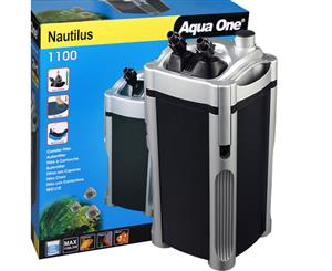 Aqua One Nautilus External Aquarium Fish Tank Turtle Pond Canister Filter 1100