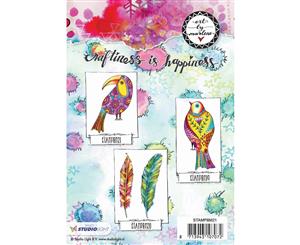 Art By Marlene 2.0 Animals Cling Stamp-Parakeet