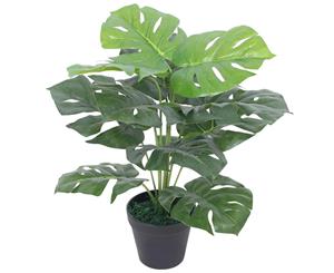 Artificial Monstera Plant with Pot 45cm Green Fake Foliage Decor Home