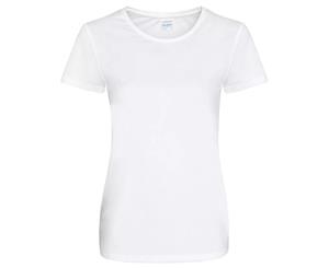 Awdis Just Cool Womens/Ladies Girlie Smooth T-Shirt (Arctic White) - PC2963