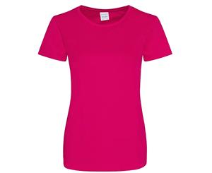 Awdis Just Cool Womens/Ladies Girlie Smooth T-Shirt (Hot Pink) - PC2963