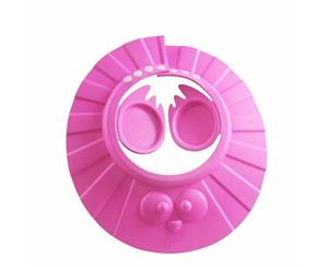 Baby Bath Cap-Safe Shampoo Shower Bathing Protection Hat-New Design-Pink