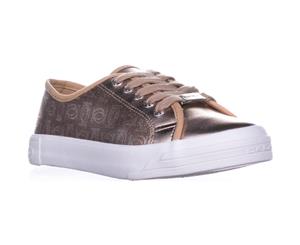 Bebe Sport Dane Lace Up Fashion Sneakers Rose Gold